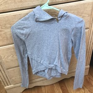 Fashion Nova Gray Crop Top